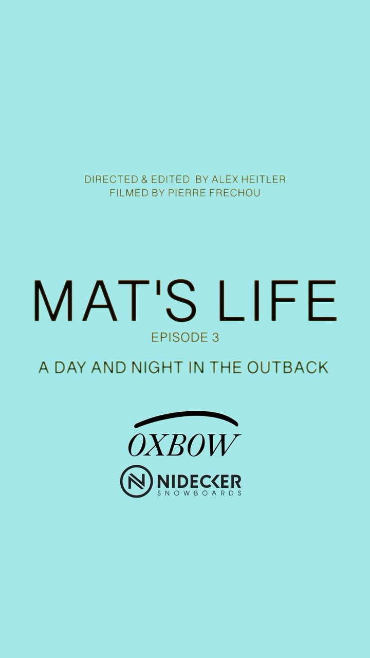 Instagram post by @matcrepel for Nidecker. Caption reads: [...] by @alexheitler Supported by @oxbow....