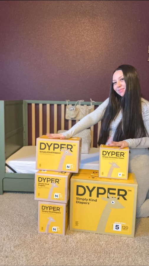 Instagram post by @chaptersofjo for DYPER. Caption reads: our go to #DYPER 🤍 #DyperPartner #ad
DYPER has....