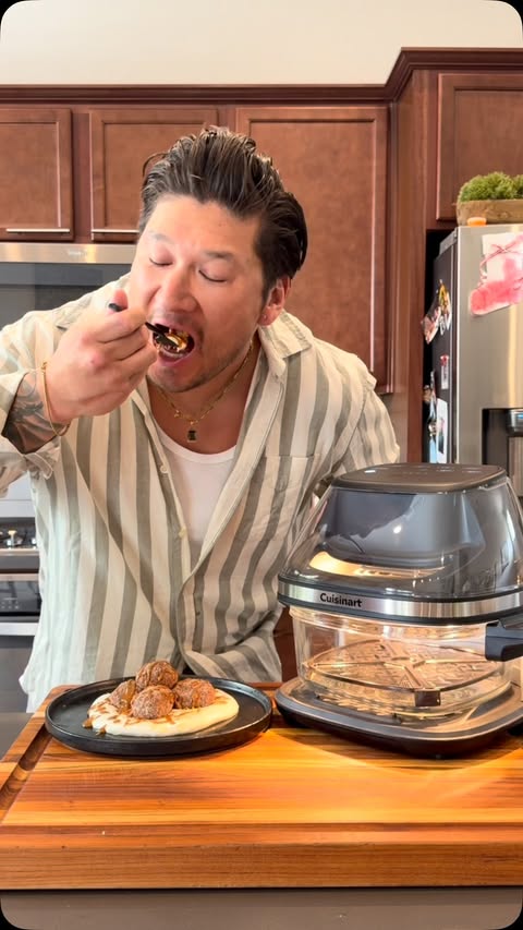 Instagram post by @_chriscastellanos for Cuisinart. Caption reads: [...] missing out on until I tried the new....