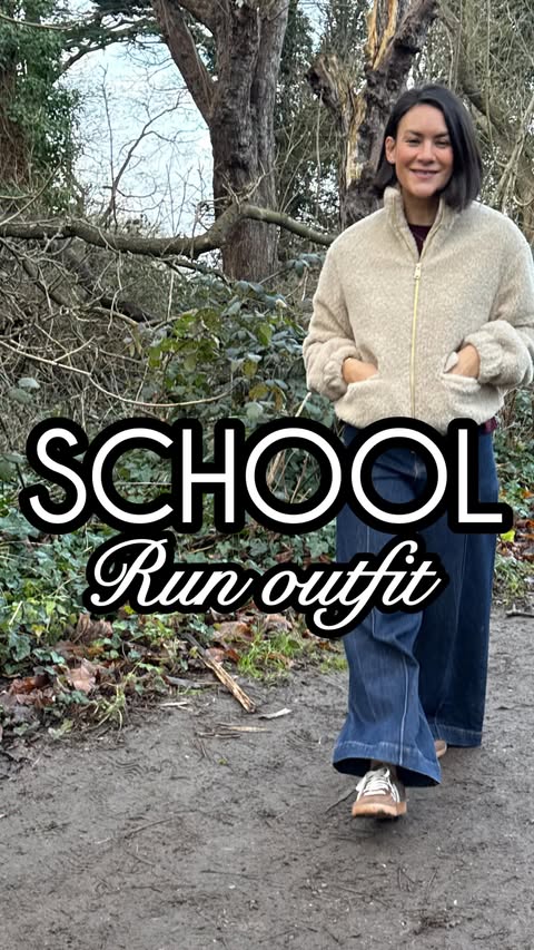 Instagram post by @oh.my.style_ for River Island. Caption reads: AD|AFF linked with @stylink 

Quick school run....