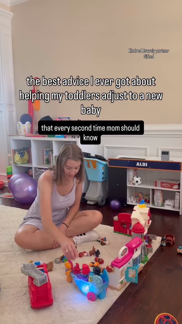 Instagram post by @lifewithcourtneyrn for Kindred Bravely. Caption reads: These simple tricks made my toddler feel seen....