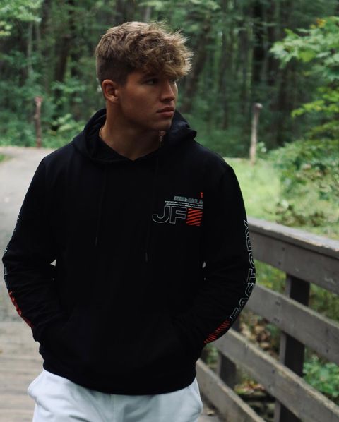 Instagram post by @tylermcafee_ for Jacked Factory. Caption reads: Happy to announce I am officially a sponsored....