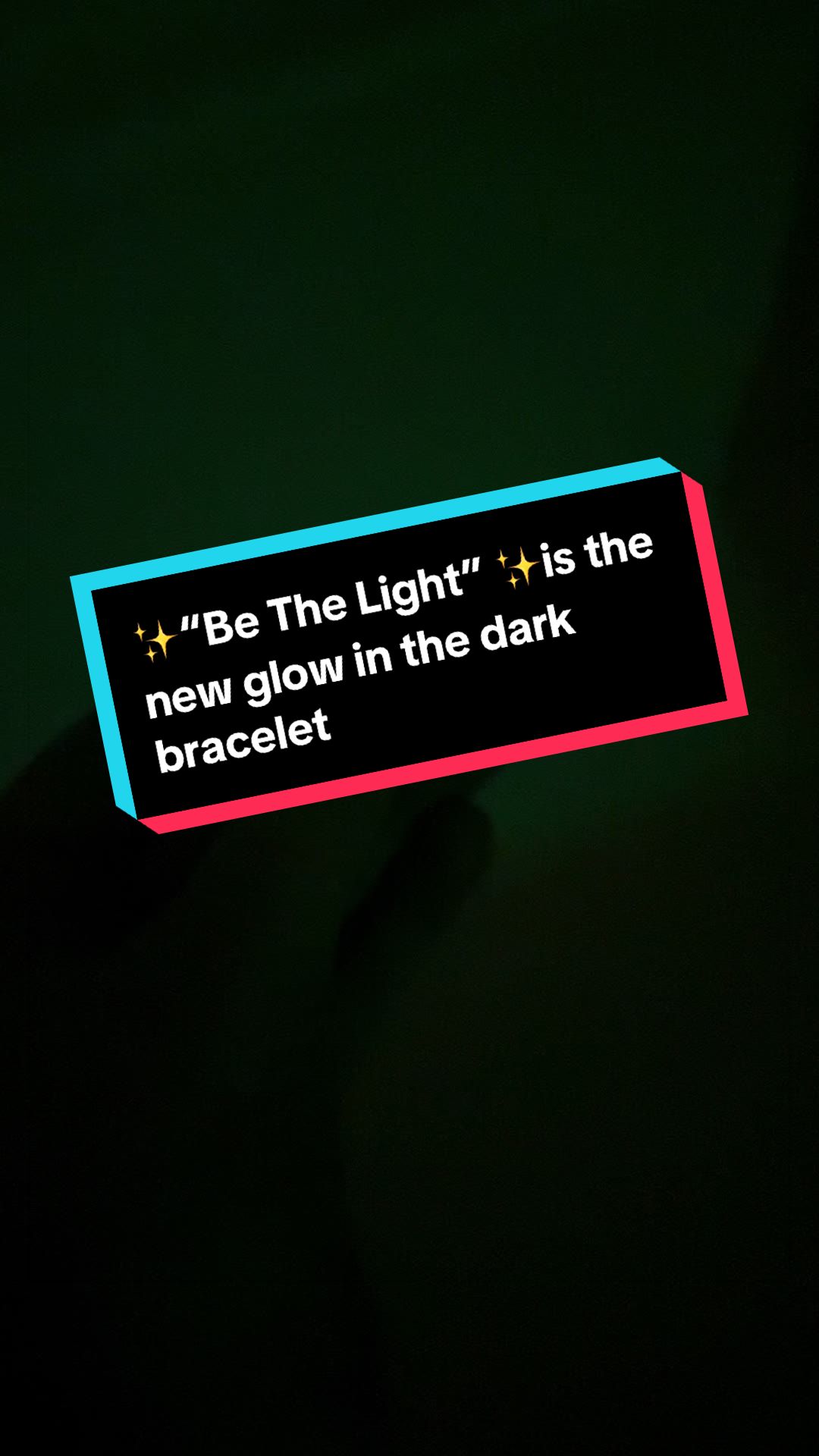 TikTok post by @brookes_journeyy for Yappy Bracelets. Caption reads: [...] new glow in the dark bracelet from @Yappy....