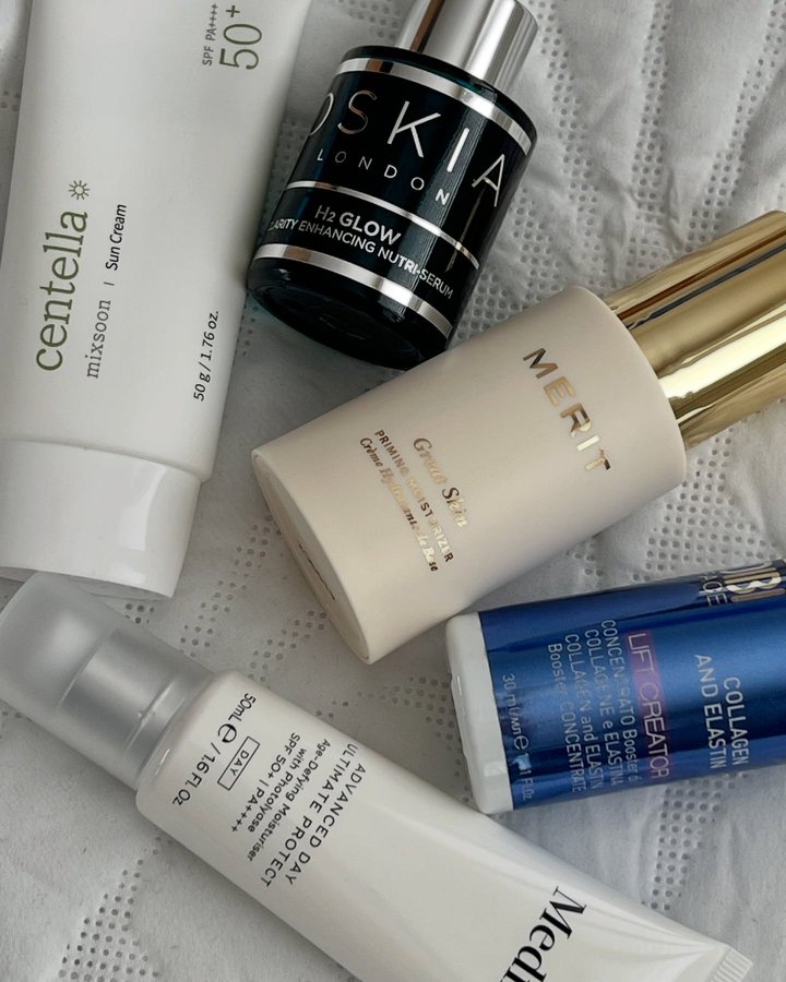 Instagram post by @natalieloder for Medik8. Caption reads: [...] and elastin serum 
@officialmedik8 -....