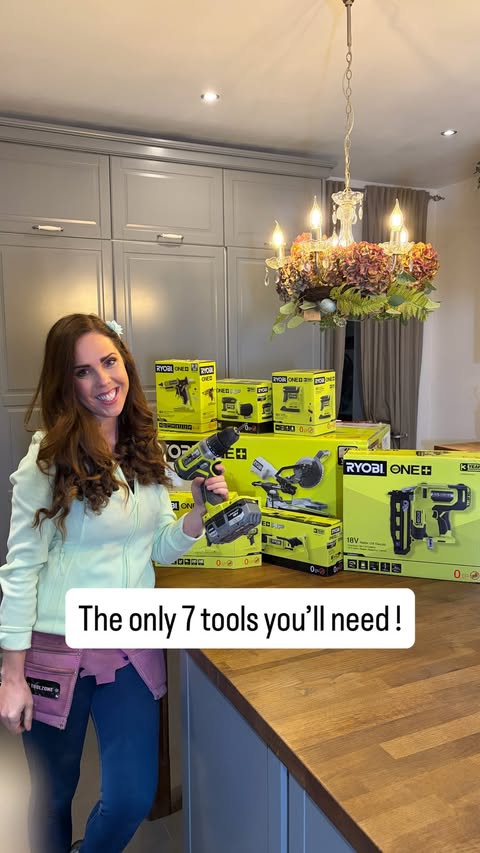 Instagram post by @dreamdiy.ie for RYOBI Tools USA. Caption reads: When I first started DIY, I wasted so much money....