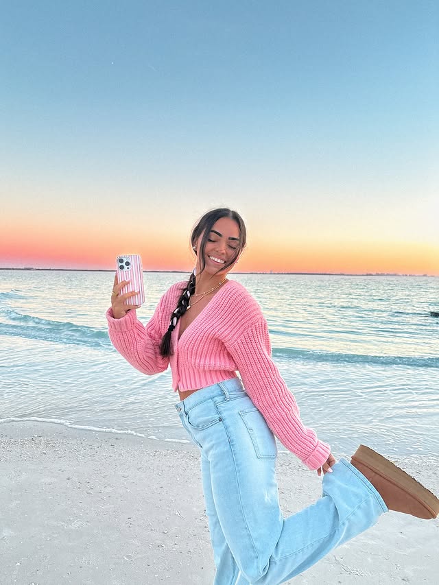 Instagram post by @ginaammarie for Getcasely. Caption reads: it’s almost love month 🍒💘 #GetCasely....