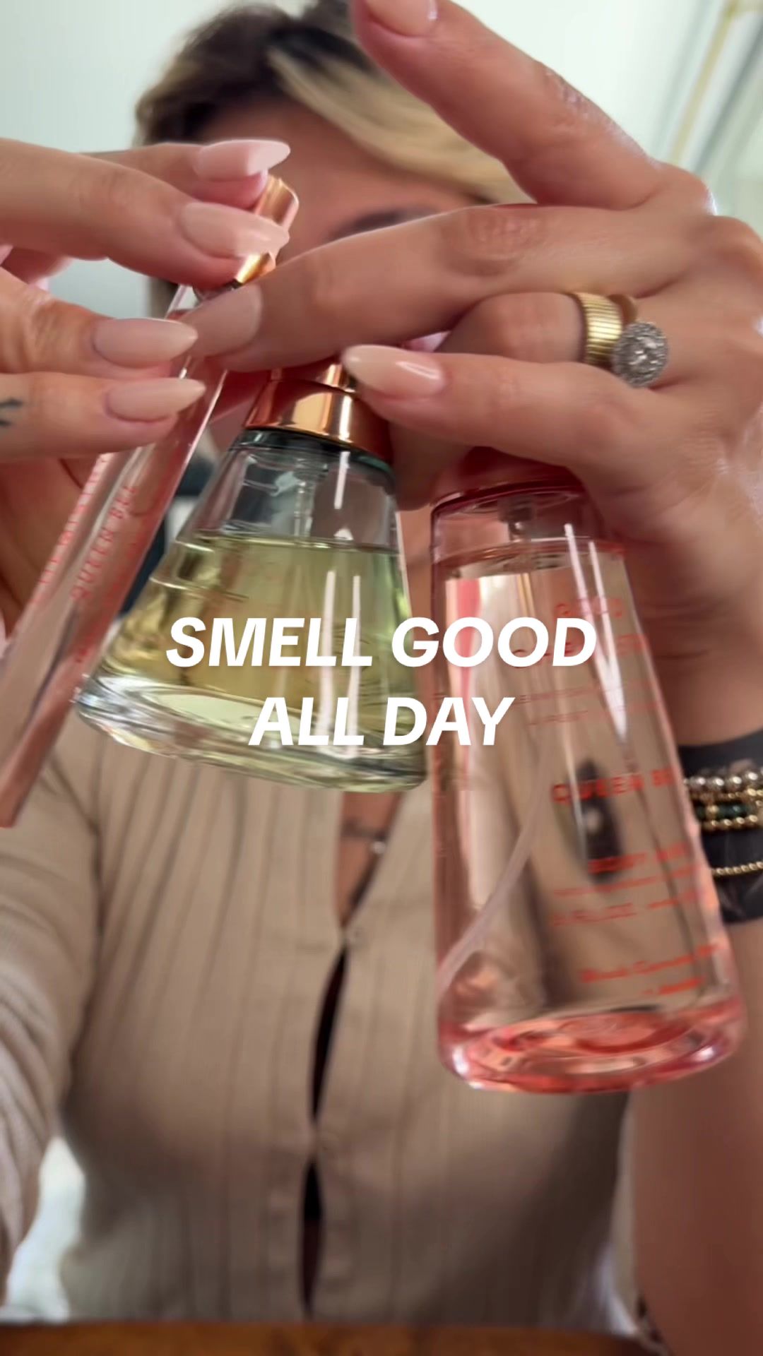 TikTok post by @saadiiie for Good Chemistry. Caption reads: [...] 🙂‍↔️ smelling good ALL day? 🙂‍↕️@Good....