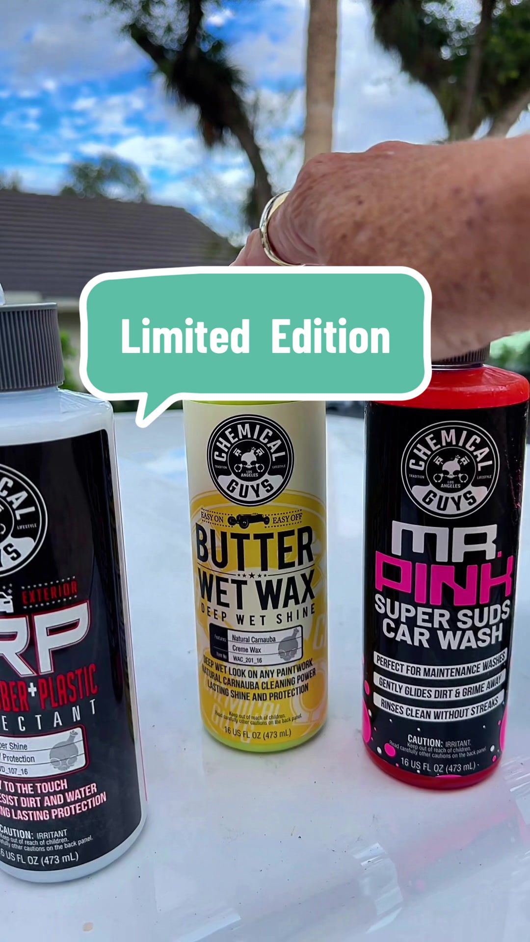 TikTok post by @sofloridagirl for Chemical Guys. Caption reads: Hopefully you can grab this limited-edition....