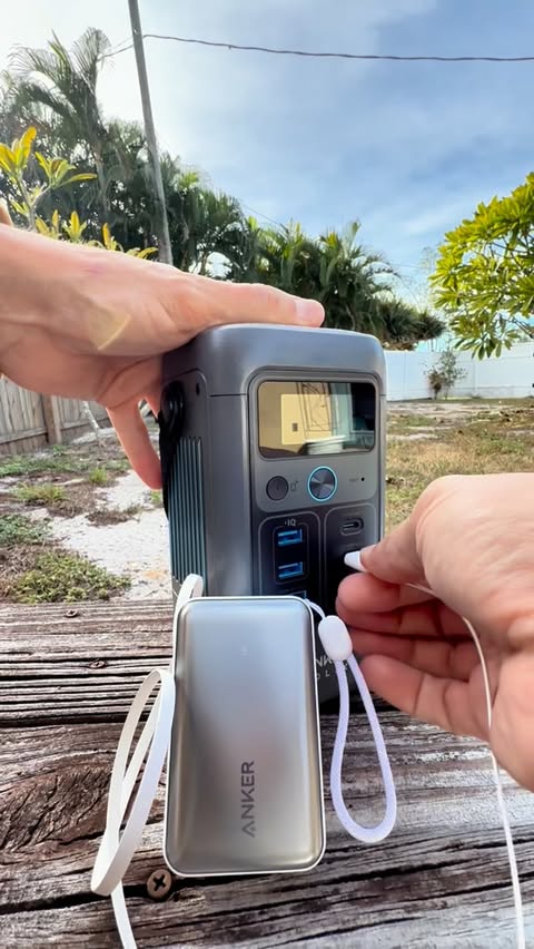 Instagram post by @anker_adventures for Anker SOLIX. Caption reads: The Anker SOLIX C200 keeps the Anker Nano Power....