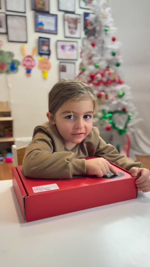 Instagram post by @stellaberberi20 for Package From Santa. Caption reads: WOW… remember when Santa sent me a box?! 🎅✨ Today....