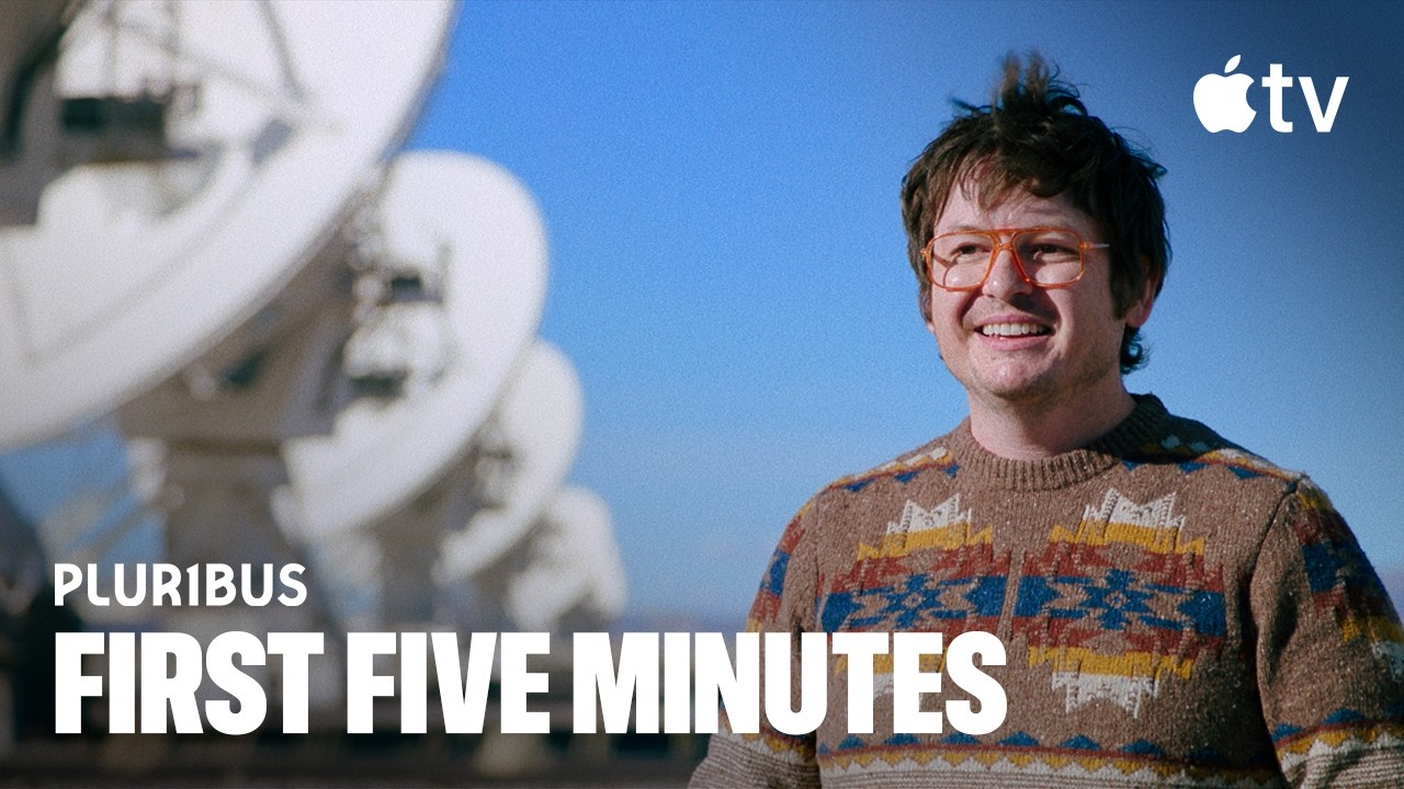 YouTube post by @AppleTV for GIPHY. Caption reads: Pluribus — The Signal | Scene | Apple TV.