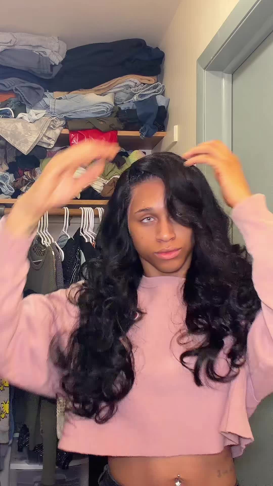 TikTok post by @realcalisono for Ashimary Hair. Caption reads: @Ashimary.