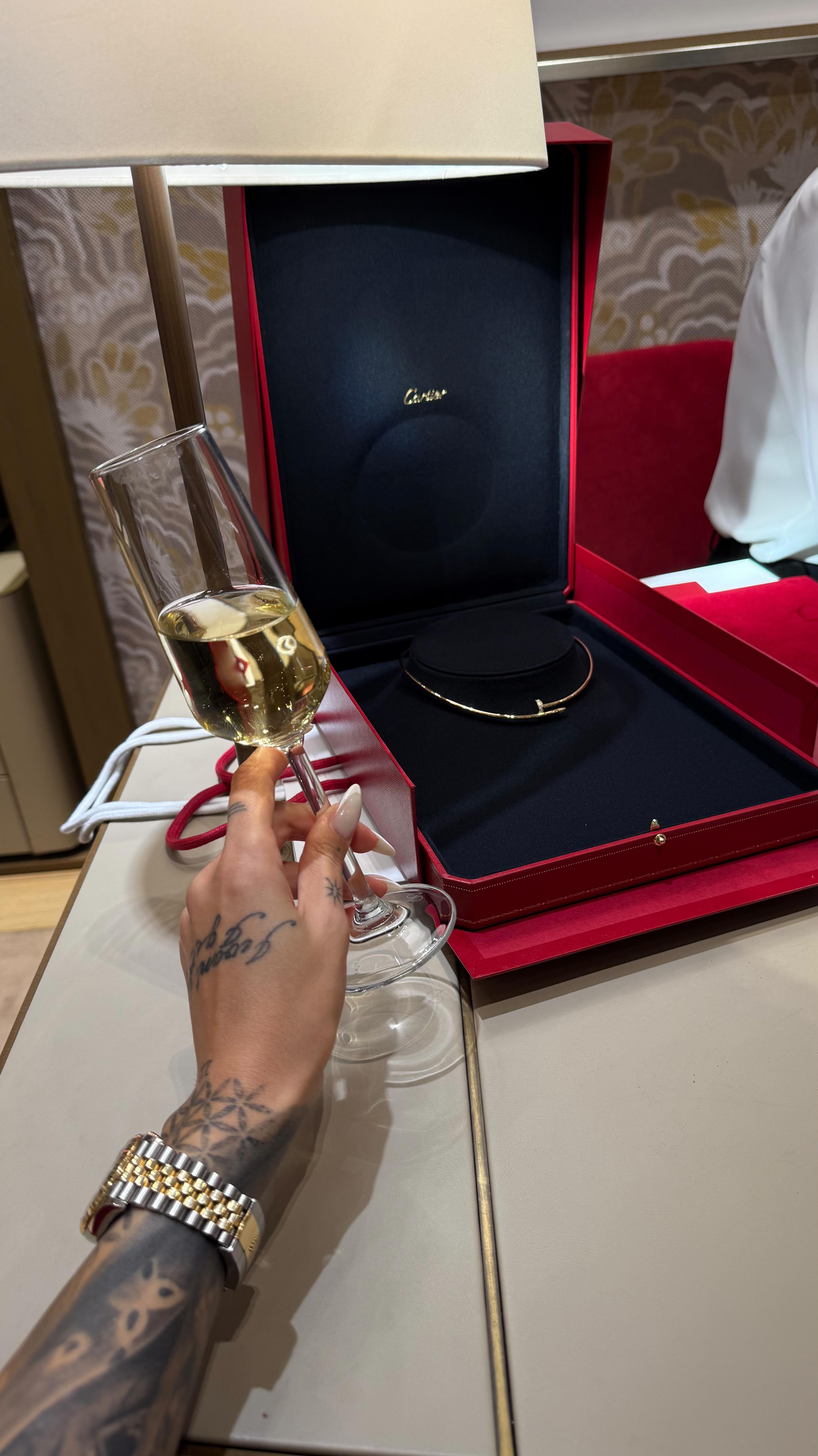 Instagram post by @enisesudeofficial for Cartier. Caption reads: My biggest motivation?
Cartier, obviously. 🥂🎁

....