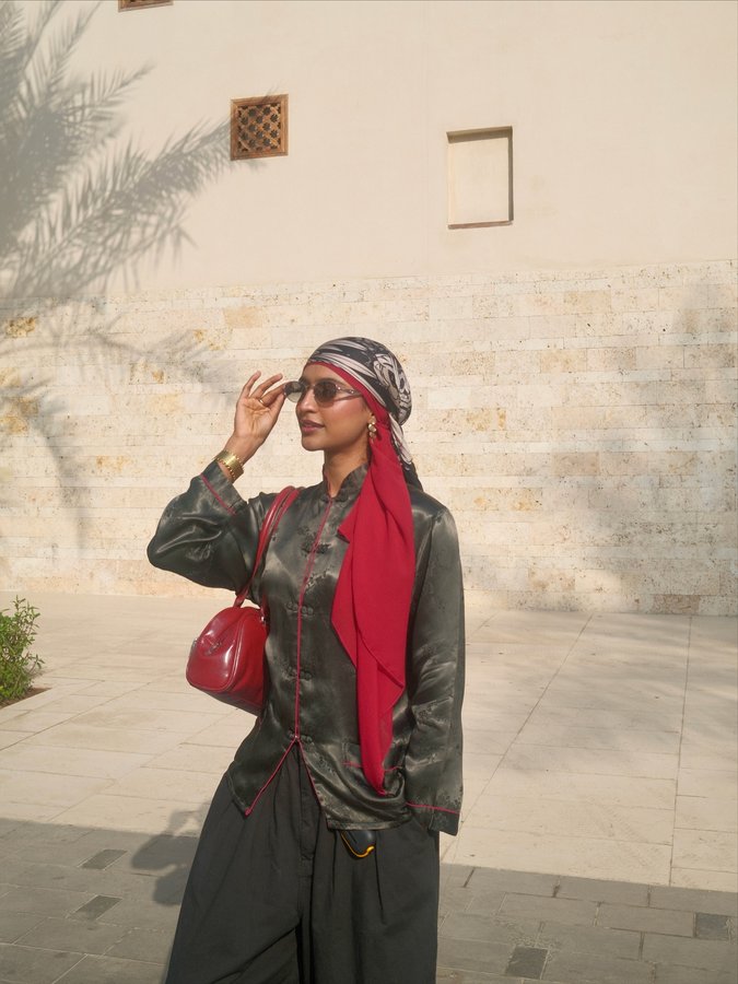 Instagram post by @rida.tharanaa for Visit Saudi. Caption reads: My bond with my parents wasn’t this great. Growing....