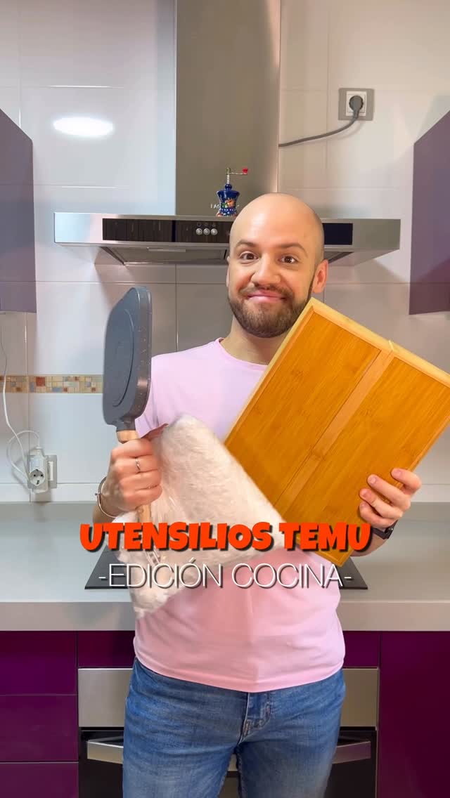 Instagram post by @manumartel95 for temu. Caption reads: ✨PRODUCTOS DE TEMU PARA TU COCINA✨
Hoy os traigo....
