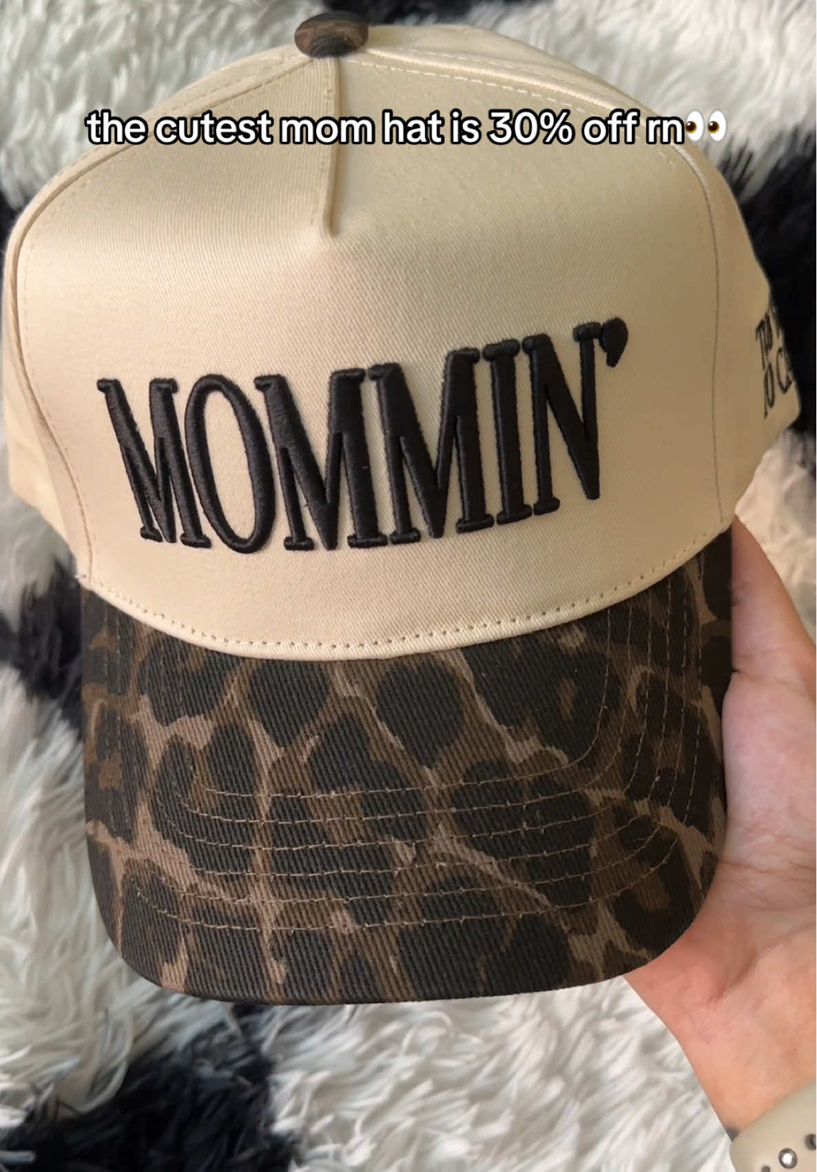 TikTok post by @michellekemperr for KenzKustomz. Caption reads: the leopard print, are you kidding!!!!....