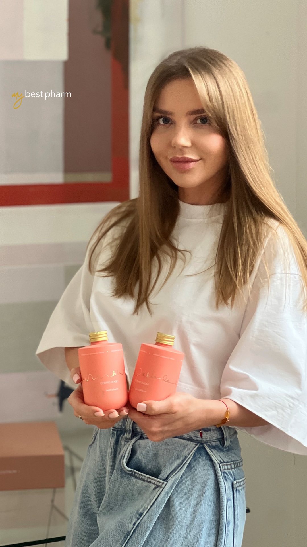 Instagram post by @mama.kosmetolog for Mybestpharm. Caption reads: 👶 Skóra dziecka zasługuje na to, co....