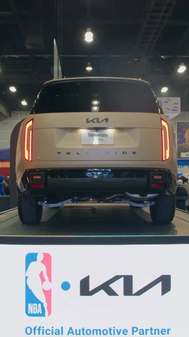 Instagram post by @shareef for Kia. Caption reads: All-Star vibes with @kiausa ⭐️ The all-new 2027....