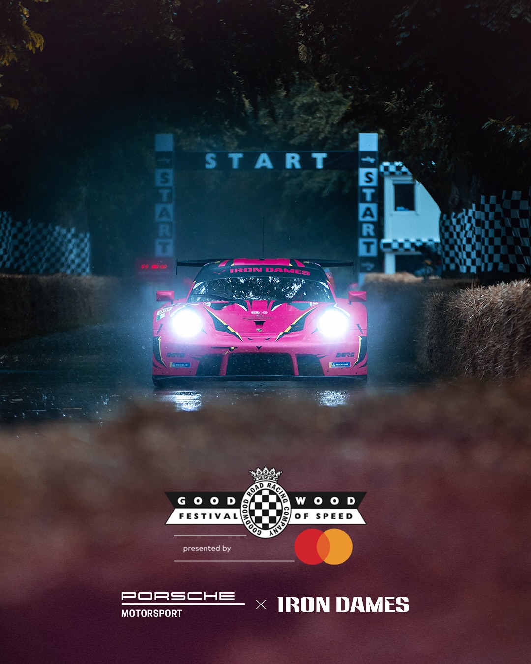 Instagram post by @fosgoodwood for Porsche. Caption reads: Guess who’s back at Goodwood Festival of Speed…....
