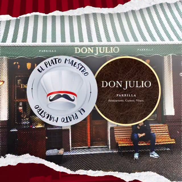 Instagram post by @agustin_oberto for Don Julio. Caption reads: Junto a @ferminbo en "El Plato Maestro" visitamos....
