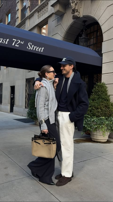 Instagram post by @laurandnicolas for Banana Republic. Caption reads: these @bananarepublic cashmere pieces are some of....