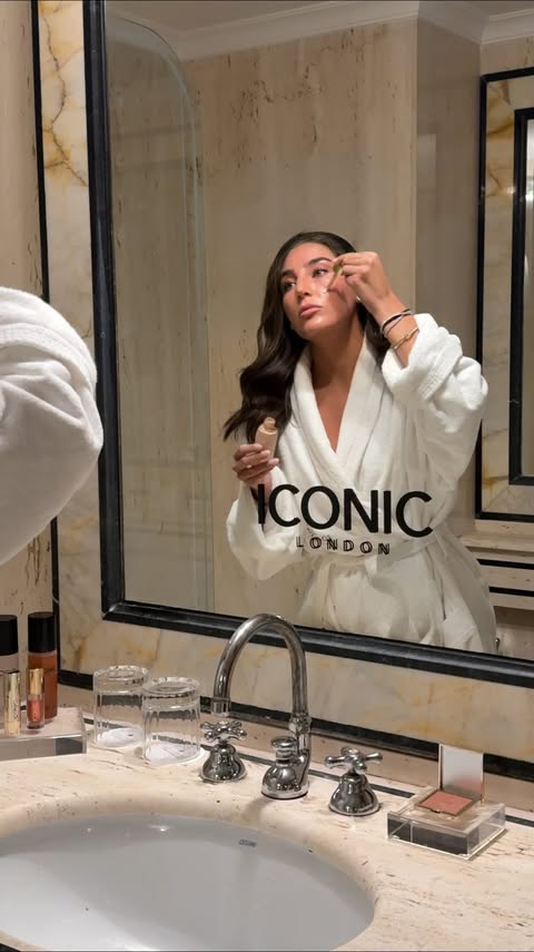 Instagram post by @bluntg for Iconic. Caption reads: my everyday makeup routine @iconic.london....