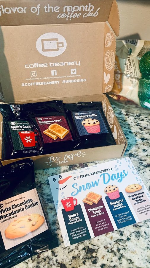 Instagram post by @classyugcreviews for Coffee Beanery. Caption reads: @coffeebeanery1976 knows how to spread a little....