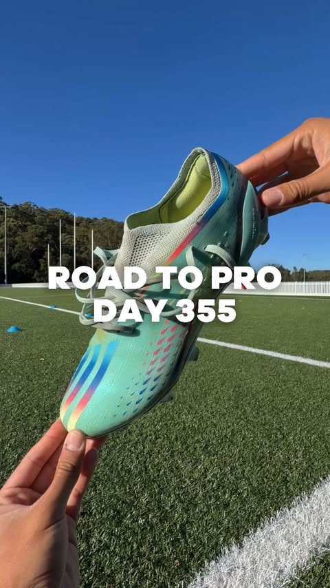 Instagram post by @julianlangg_ for Playermaker. Caption reads: DAY 355 | Road to Pro ⚽️ 🇦🇺

Today’s training....