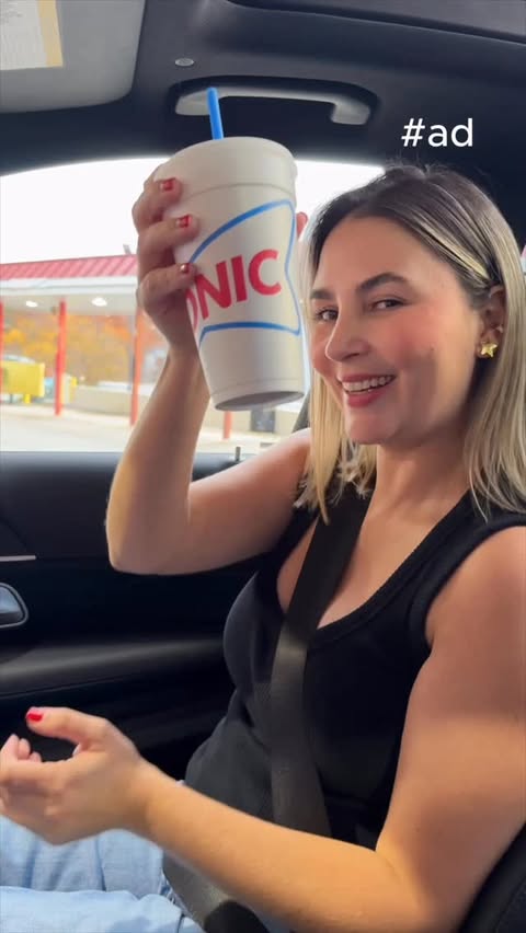 Instagram post by @ana.velez89 for Sonic Drive-In. Caption reads: [...] my way of drinking Coca-Cola? 🥤
At....