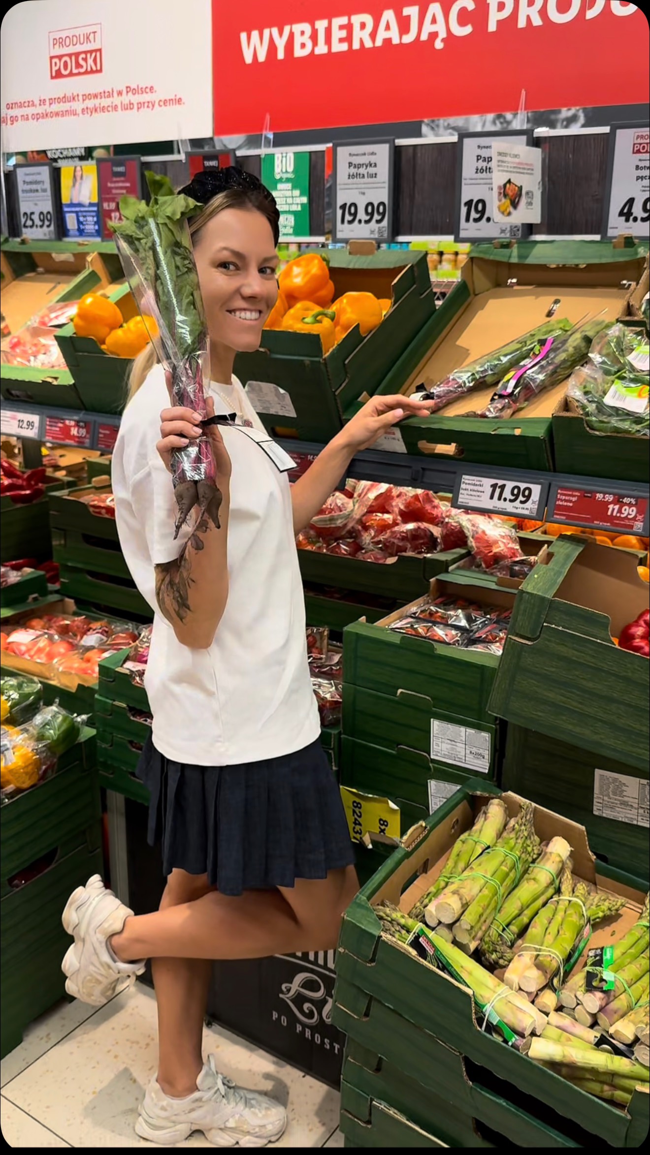 Instagram post by @patrycja.mandrysz for Lidl Polska. Caption reads: [Współpraca reklamowa] z @lidlpolska 

Na Ryneczku....