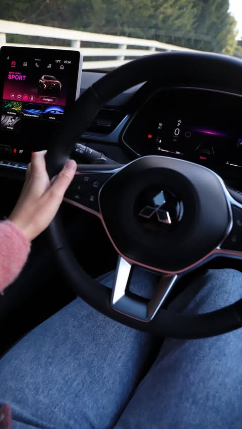 Instagram post by @andreamichelleindy for Mitsubishi Motors. Caption reads: [...] Mitsubishi dealer or visit the Mitsubishi....