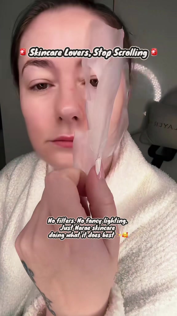 TikTok post by @loulou74716 for Narae. Caption reads: [...] for help… this is your sign to try Narae ✨💦....