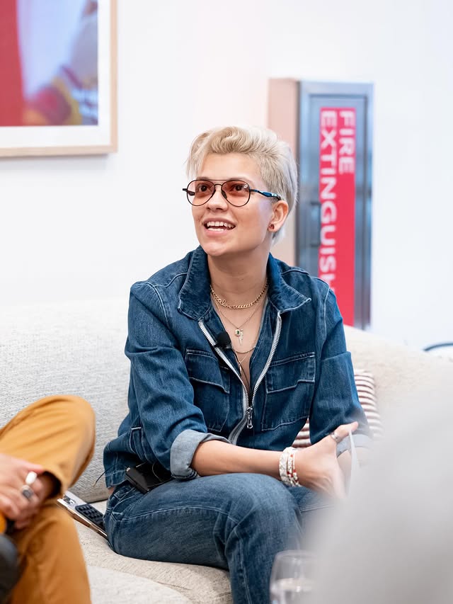 Instagram post by @vickatrillion for Intuit TurboTax. Caption reads: Back again with @turbotax hosting Fireside Chat....