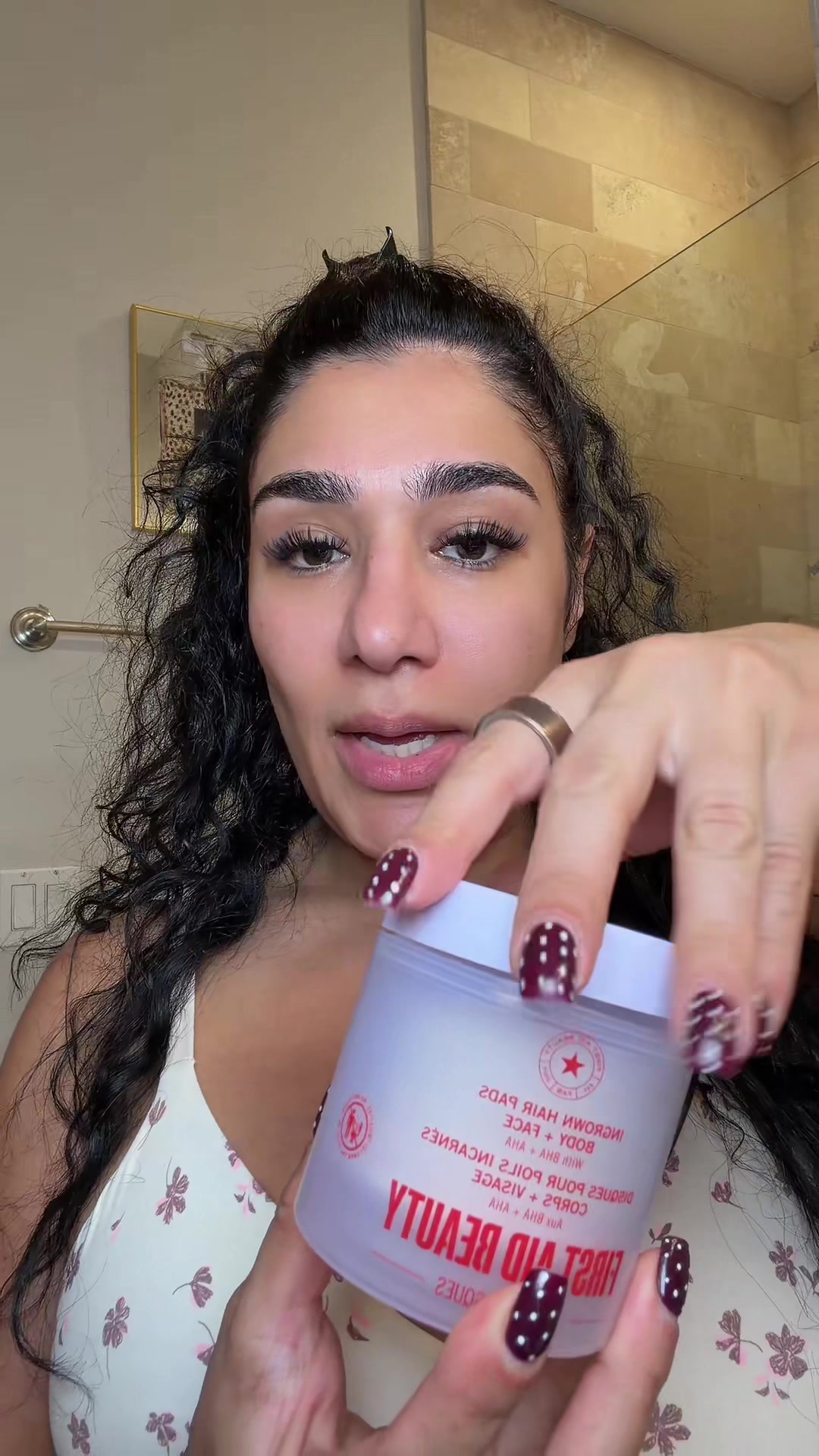 TikTok post by @bellathequeen98 for Carpe. Caption reads: [...] US @abibcosmetics @e.l.f. Cosmetics @Carpe....