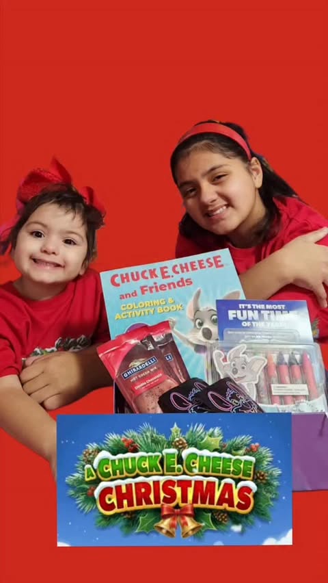 Instagram post by @therainbowfamilyfun for Chuck E. Cheese. Caption reads: You're invited to an unforgettable surprise....