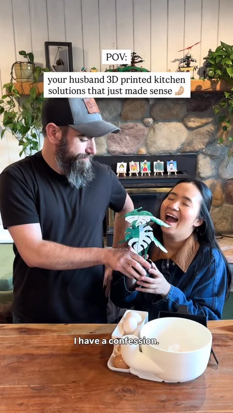 Instagram post by @elkeyzandstra for Bambu Lab. Caption reads: [...] What should we print next?....