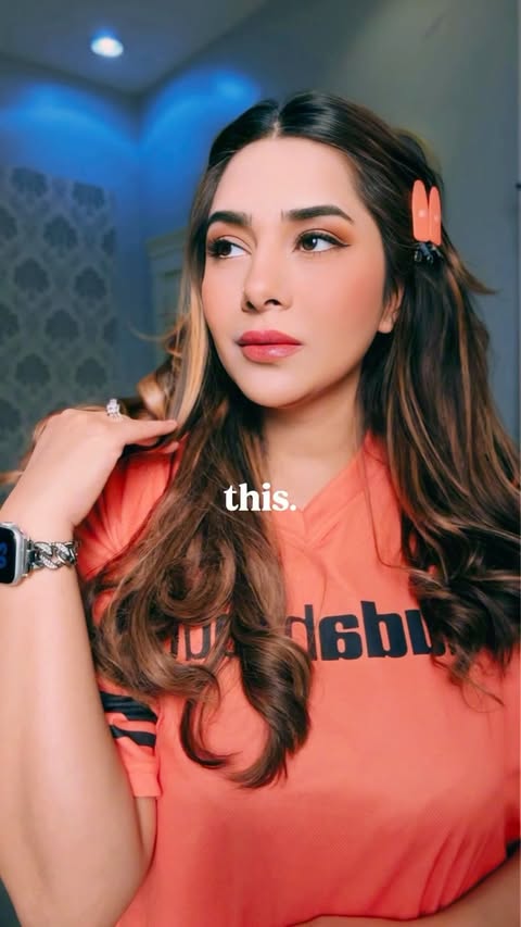 Instagram post by @vibez_with_anam for Huda Beauty. Caption reads: Someone asked me: What makes you happy ?
I said....