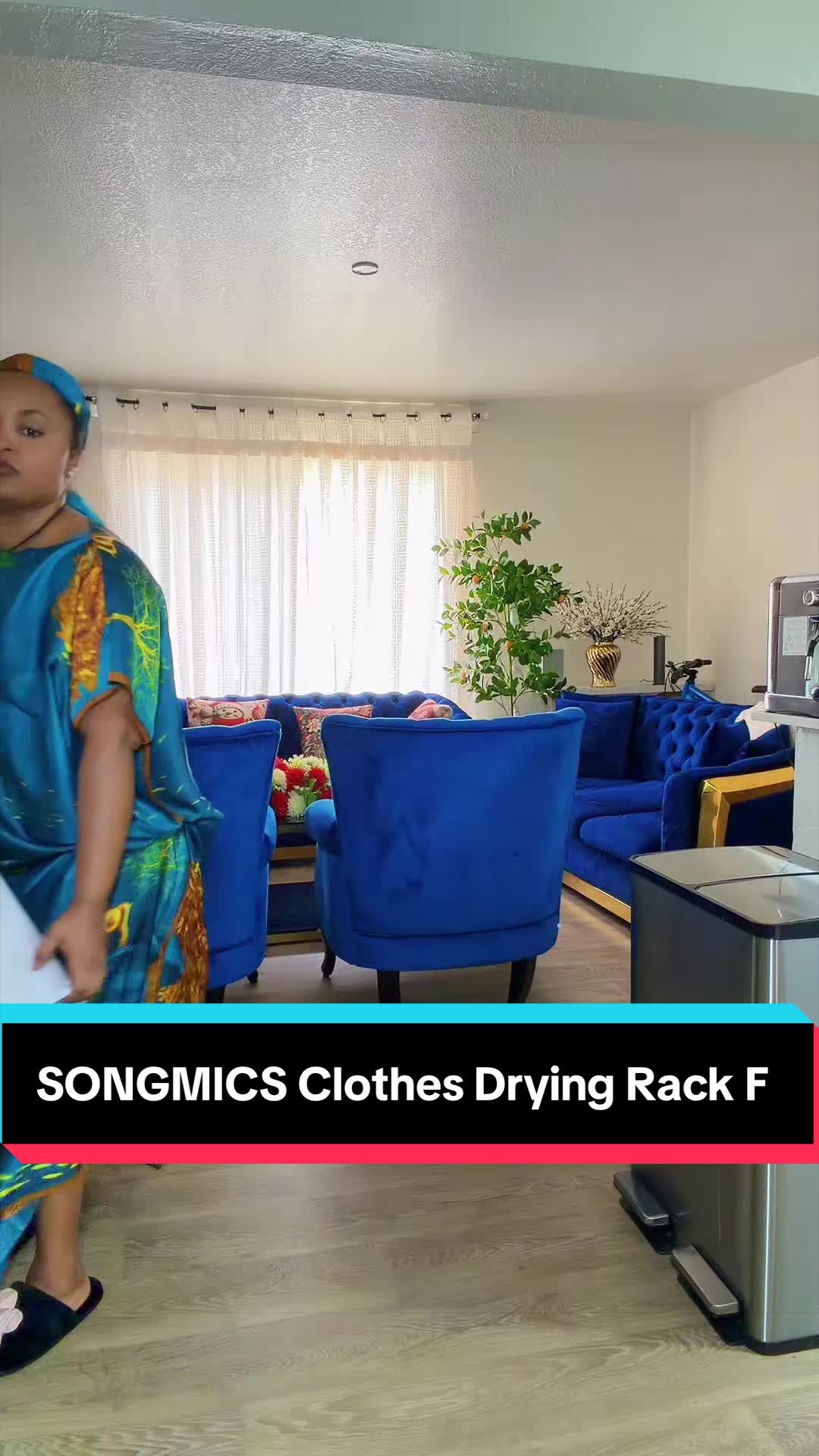 TikTok post by @mary1621official for Songmics. Caption reads: [...] #OrganizationTips #summerturnup @SONGMICS....