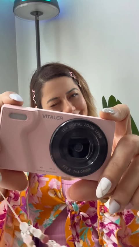 Instagram post by @ugc_nazz for Amazon Luna. Caption reads: Loving how easy this Vitaler digital camera is to....