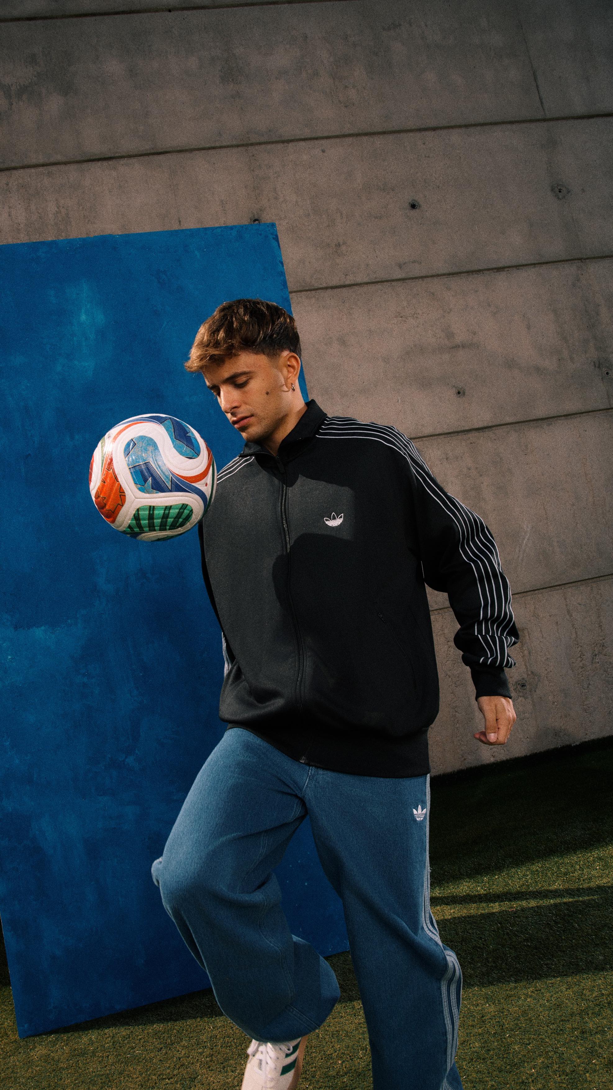 Instagram post by @adricontreras4 for adidas Football. Caption reads: [...] 2026 | @adidas_es @adidas @adidasfootball....