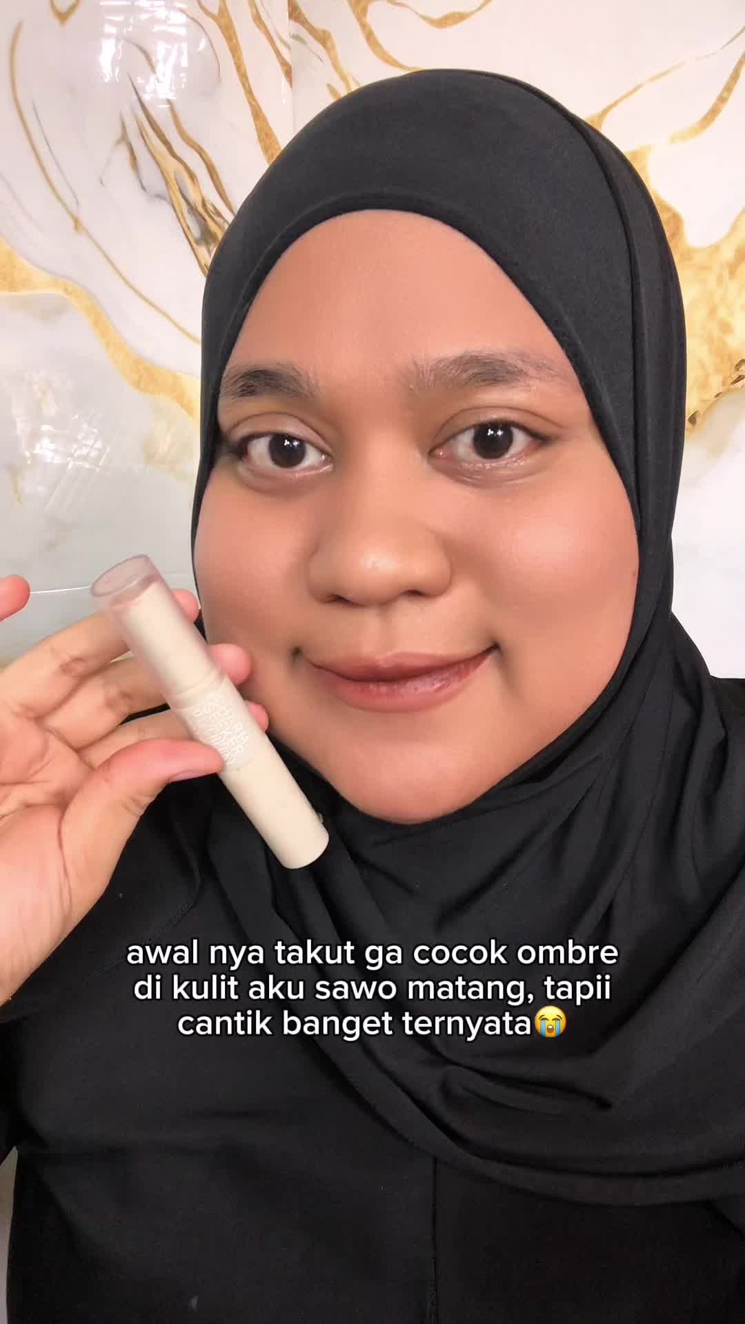 TikTok post by @nabilaanandapauzi for Madame Gie Cosmetics. Caption reads: Suka bangett pliss 01 @Madame Gie Cosmetics....