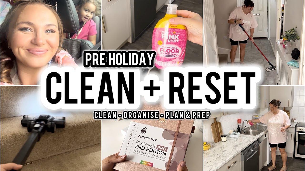 YouTube post by @jessicamoylan for Clever Fox. Caption reads: CLEANING motivation for moms | clean and reset |....