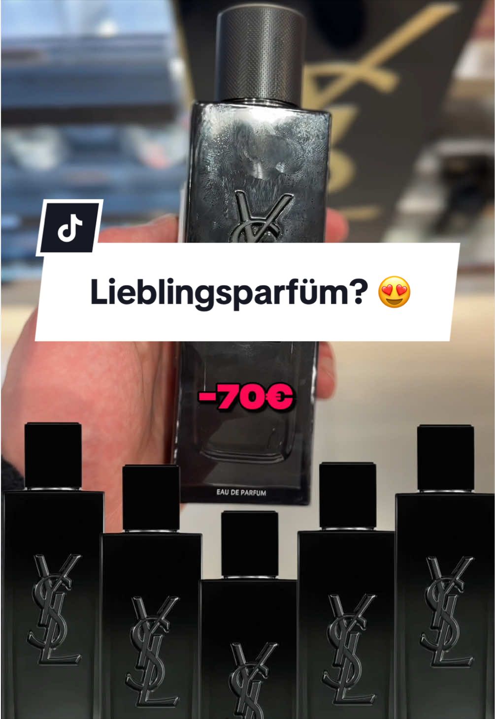 TikTok post by @mikedeparfum for Afnan Perfumes. Caption reads: [...] bei Douglas? #douglas #afnanperfumes #afnan....