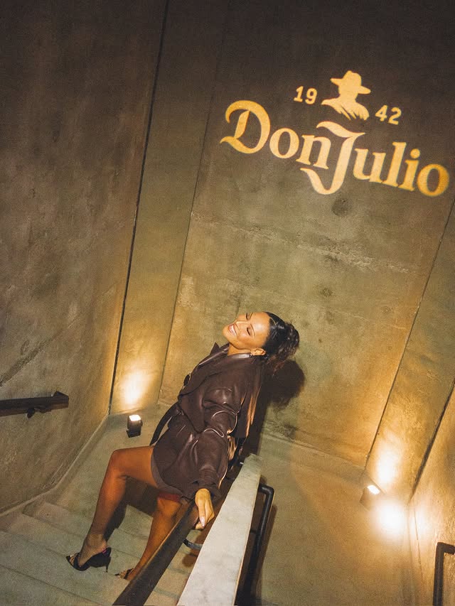 Instagram post by @desiperkins for Don Julio. Caption reads: #donjuliopartner From Jalisco to LA 🤎 [...].