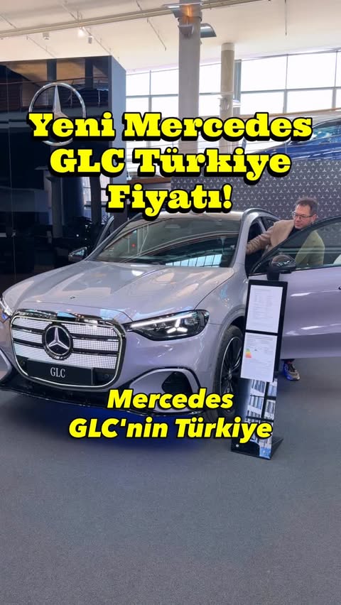 Instagram post by an influencer for Mercedes-Benz Türkiye. Caption reads: Yeni Mercedes GLC Türkiye fiyatı belli oldu! ⚡️....