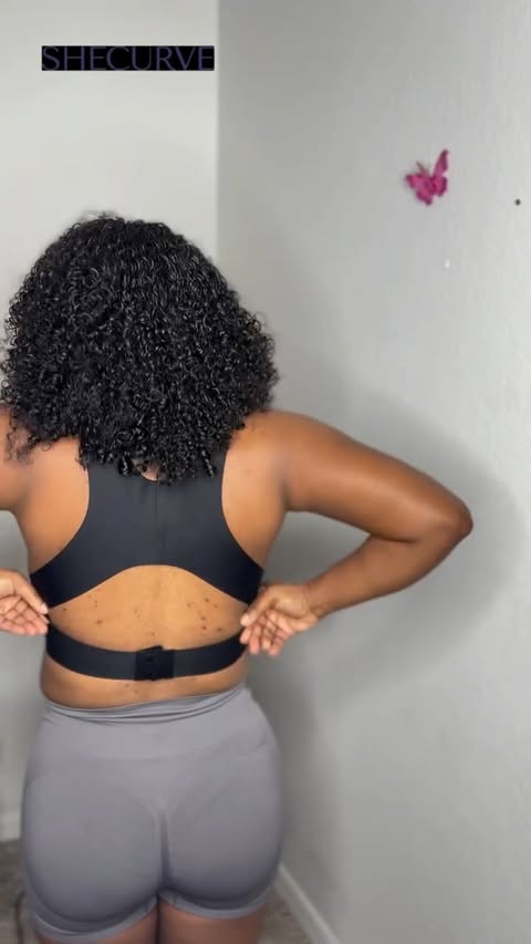 Instagram post by @shaniiiccee for SheCurve. Caption reads: This is the perfect posture bra from Shecurve .....