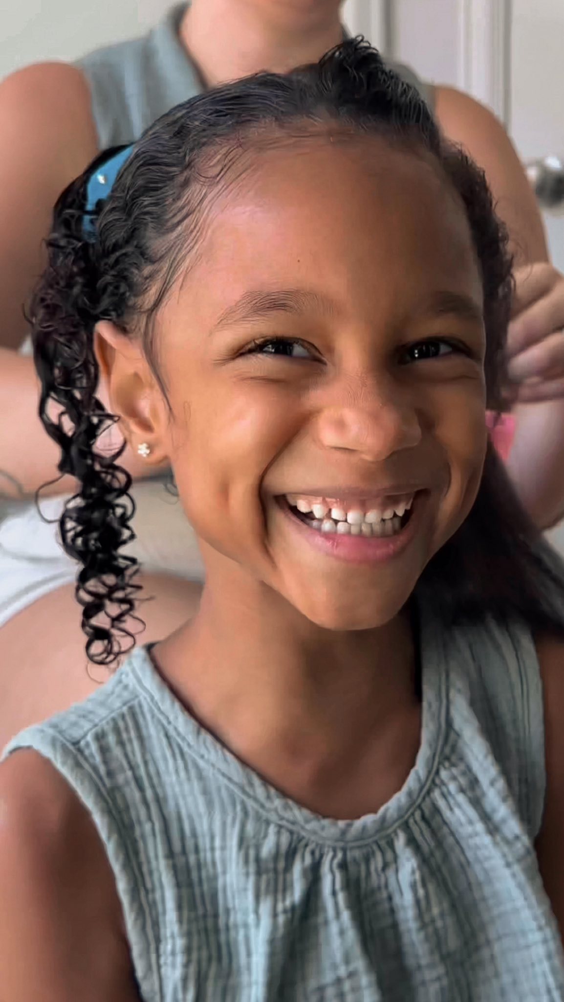 Instagram post by @the.nkunims for RevAir. Caption reads: Braiding day starts with the @myRevAir — our....