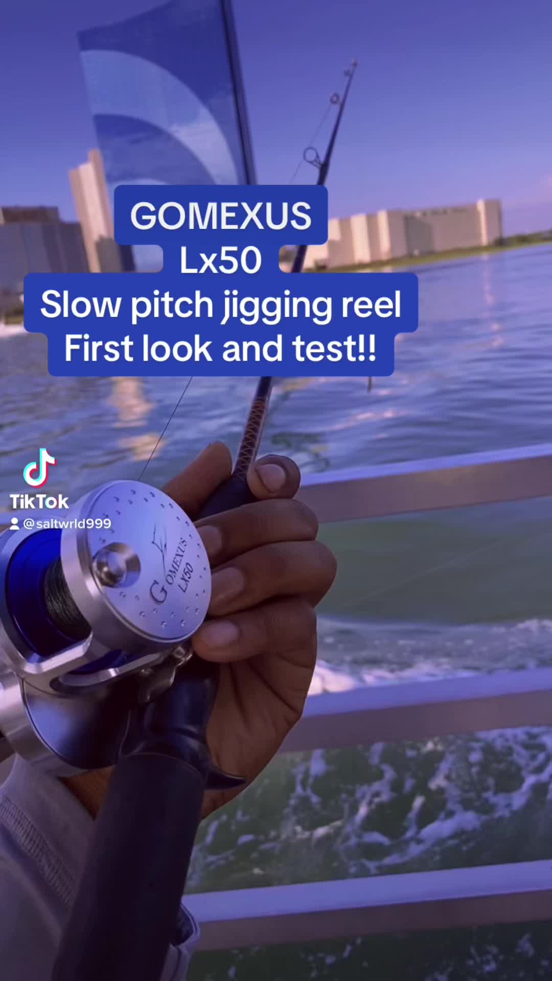 TikTok post by @saltwrld999 for Gomexus. Caption reads: [...] so Grateful to be able to collab with....