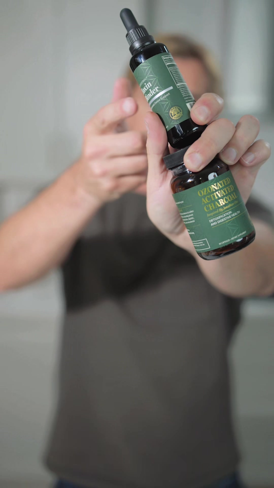 TikTok post by @paulschriner for Global Healing. Caption reads: [...] #cleanse #activatedcharcoal @Global Healing.