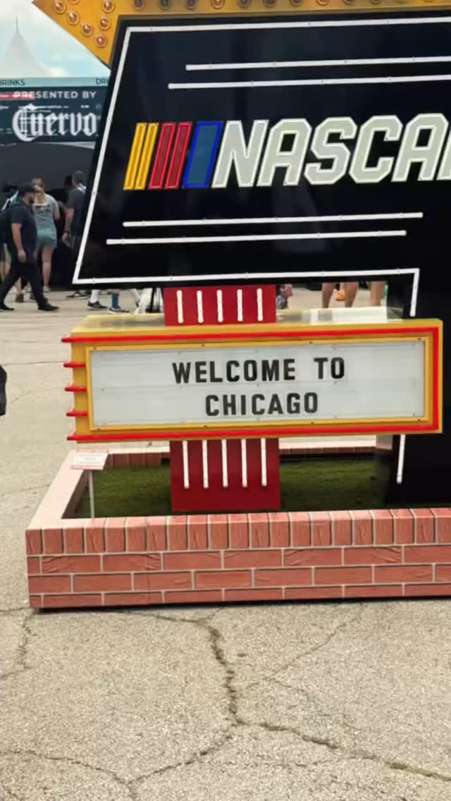 Instagram post by @michaelryanruiz for Dan Le Batard Show with Stugotz. Caption reads: Nascar Chicago Street Race 🤝 @josecuervotequila....